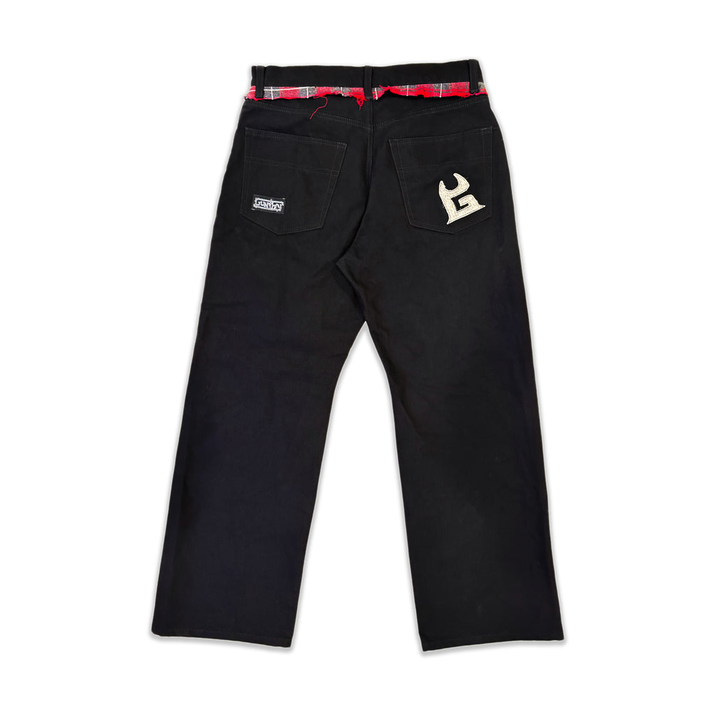 WIDE LEG FLANNEL PANT